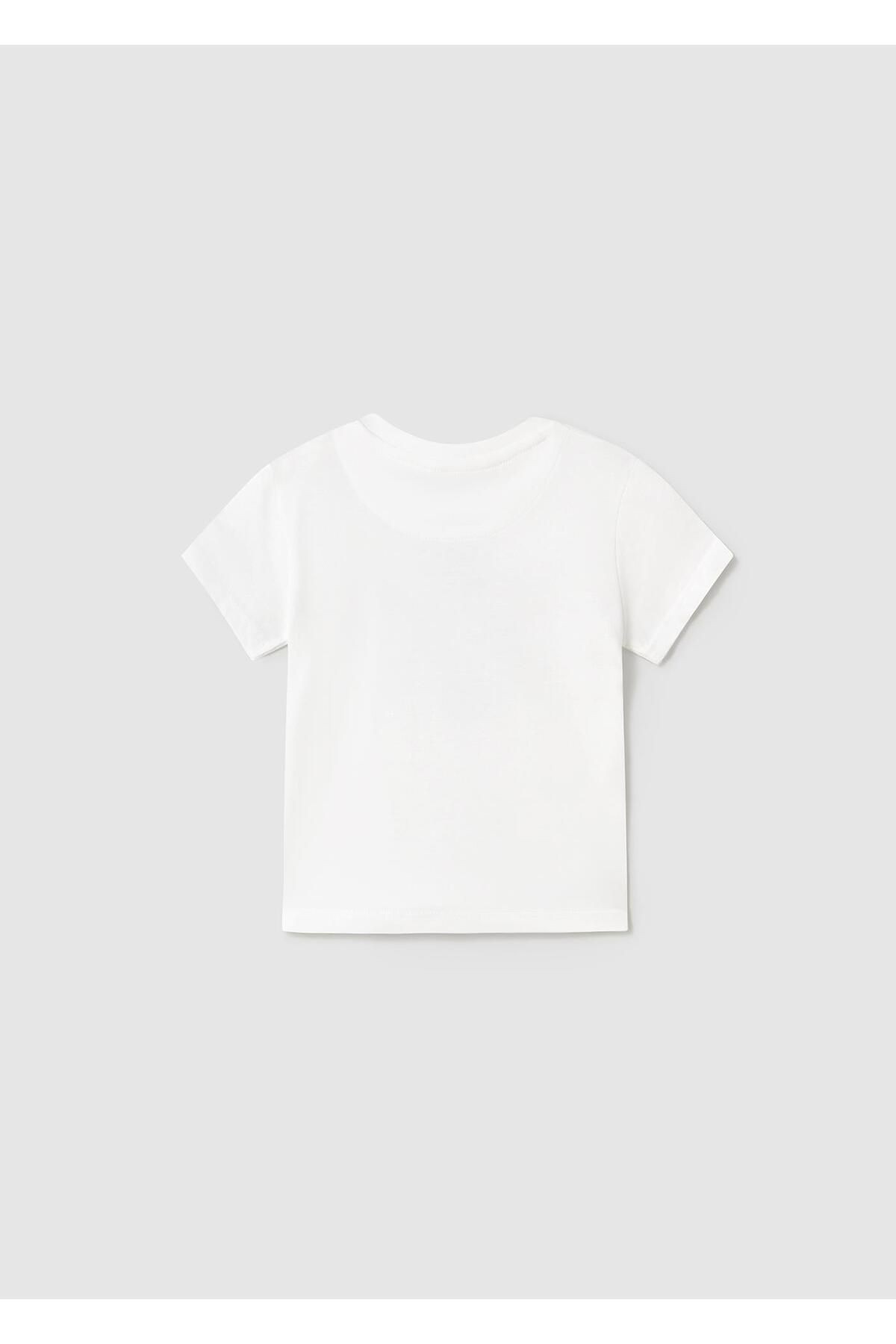 1064 Unisex Çocuk Tshirt Beyaz