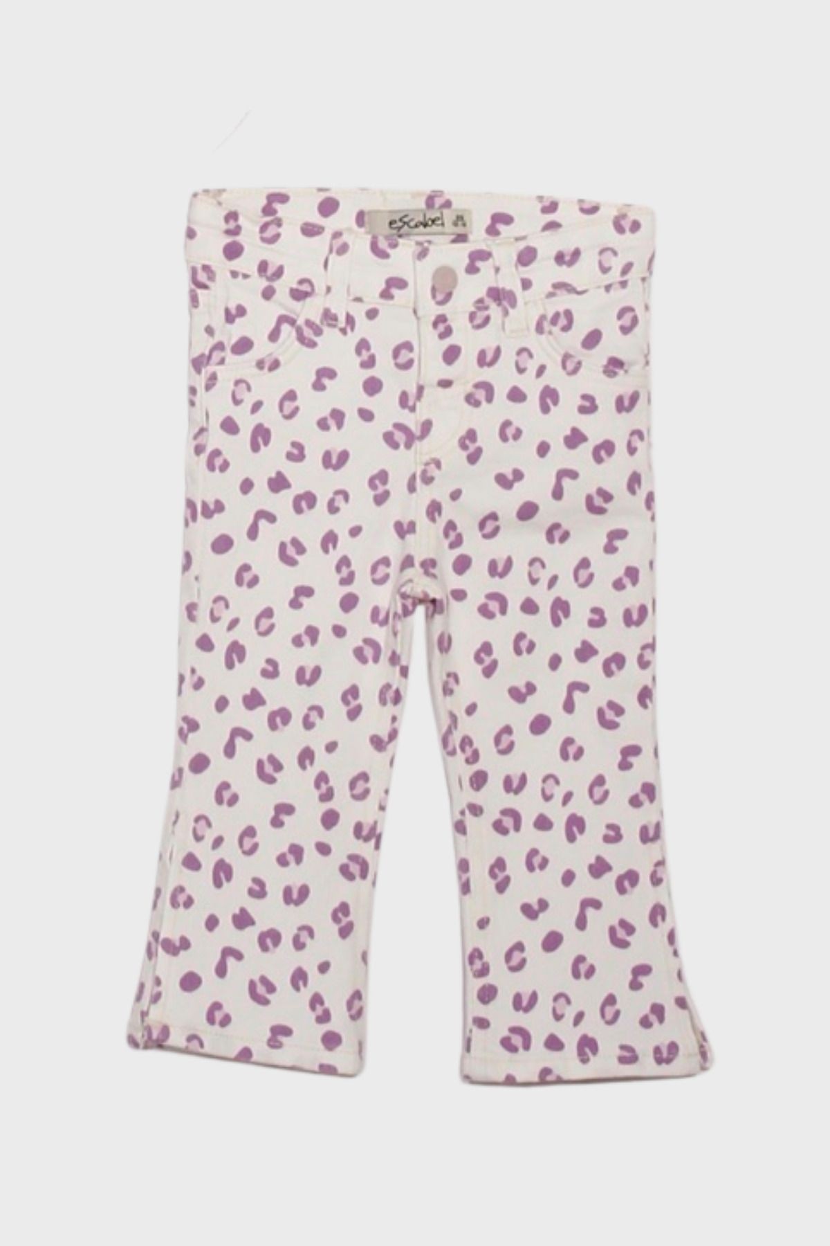 Mini Leopar Bebe Pantolon - Mor