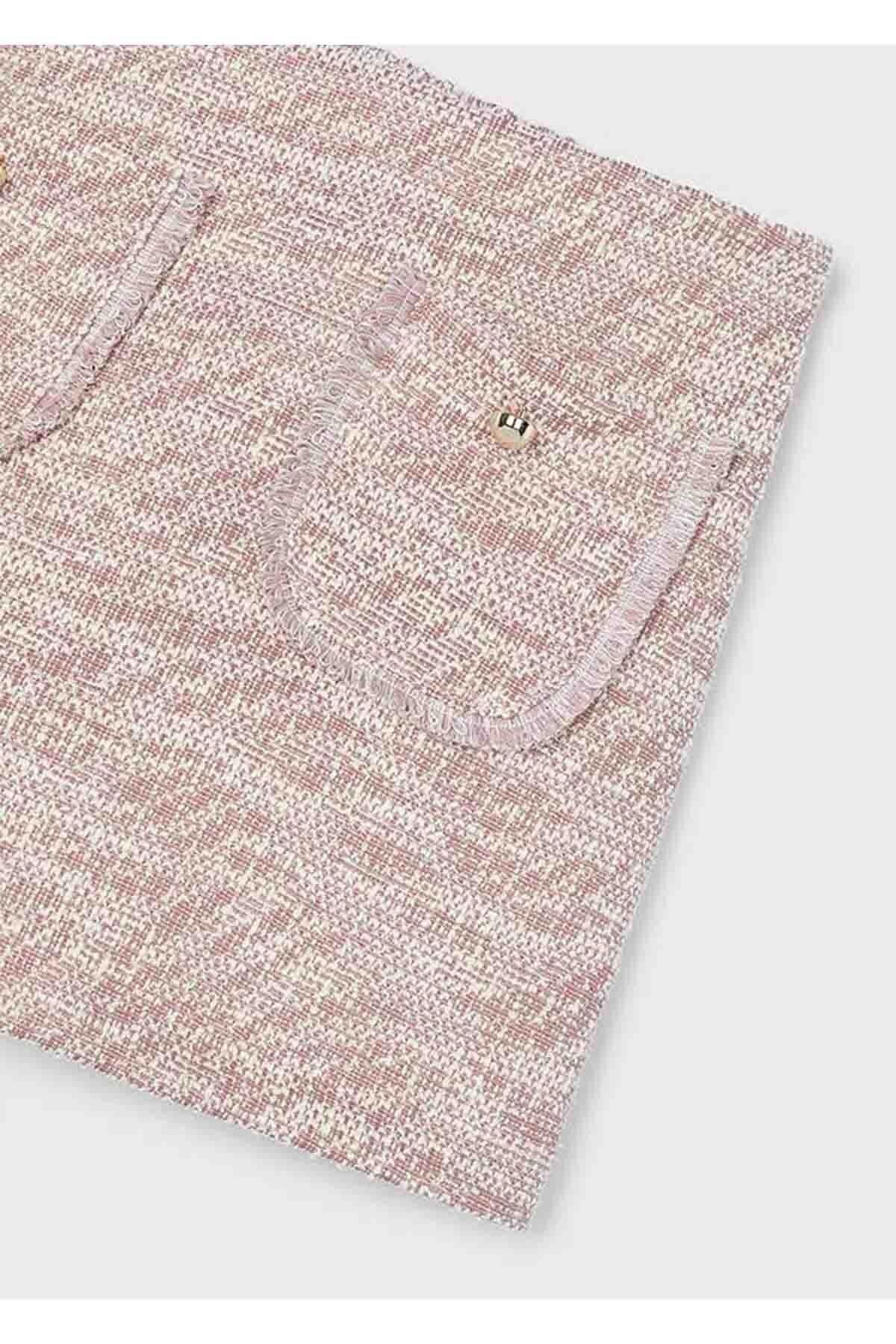 Kışlık Kız Çocuk Pantolon Etek - Pembe