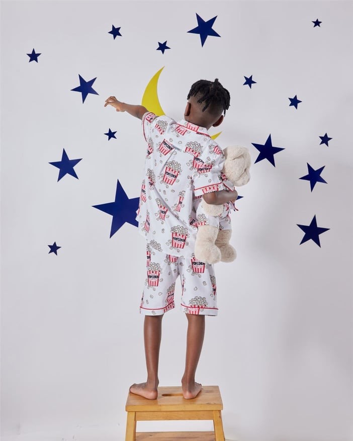 Pop Corn Uyku Arkadaşlı Pijama Seti