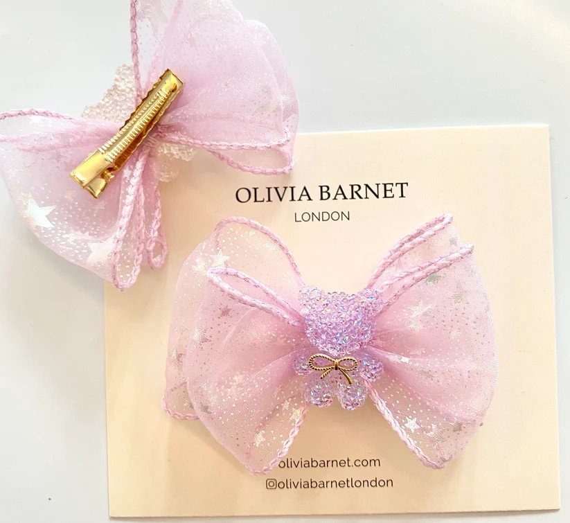 Pink Stardust Hair Clip