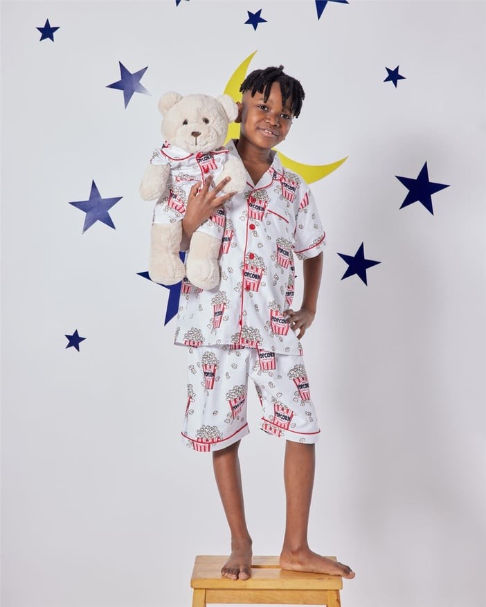 Pop Corn Uyku Arkadaşlı Pijama Seti