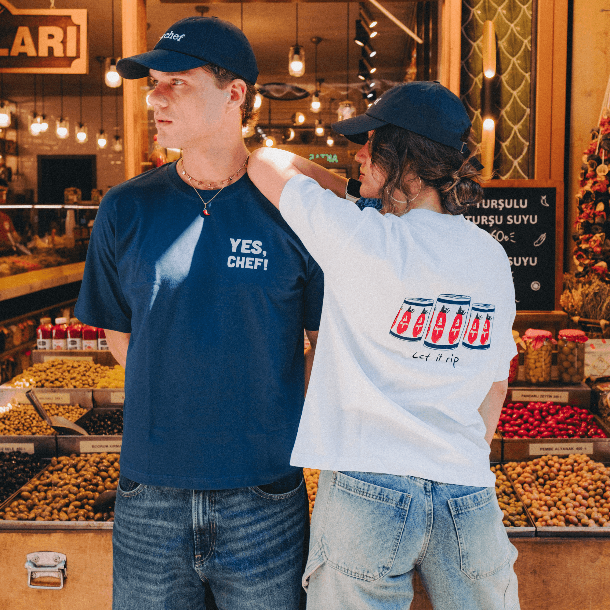 YES CHEF Beyaz T-shirt