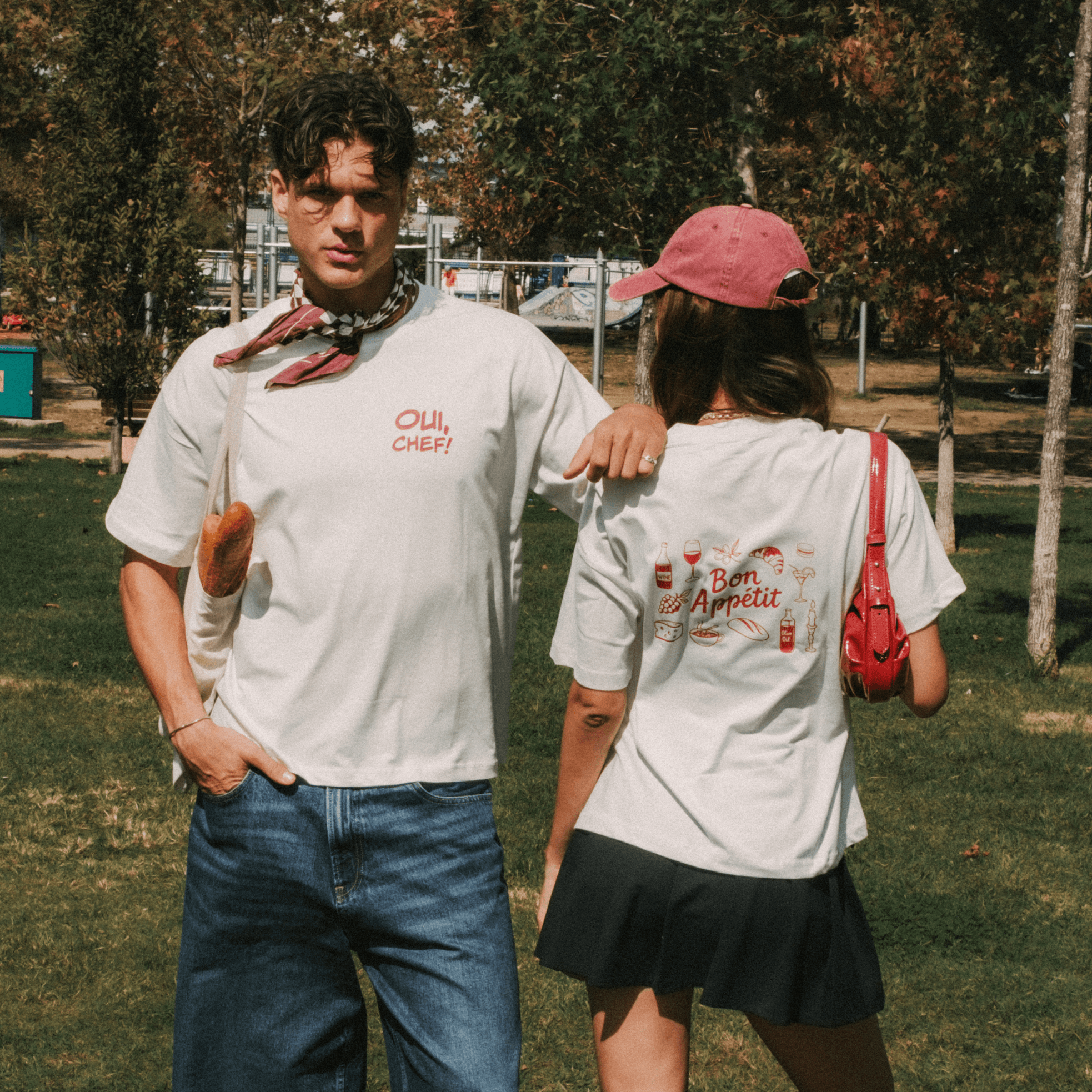 OUI CHEF Beyaz T-shirt