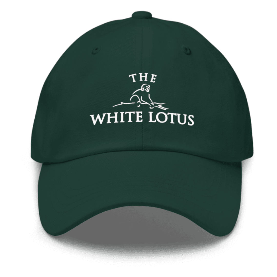 WHITE LOTUS Yeşil Cap Şapka