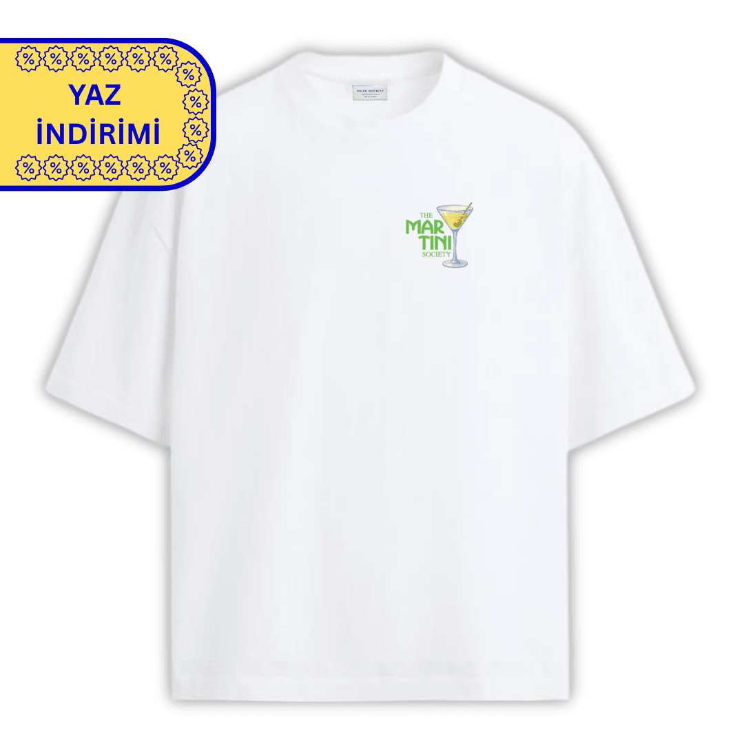 MARTINI SOCIETY Beyaz T-shirt