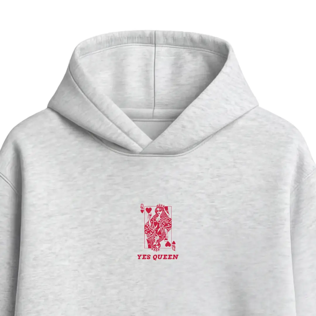 Yes Queen Gri Hoodie - Seize Society
