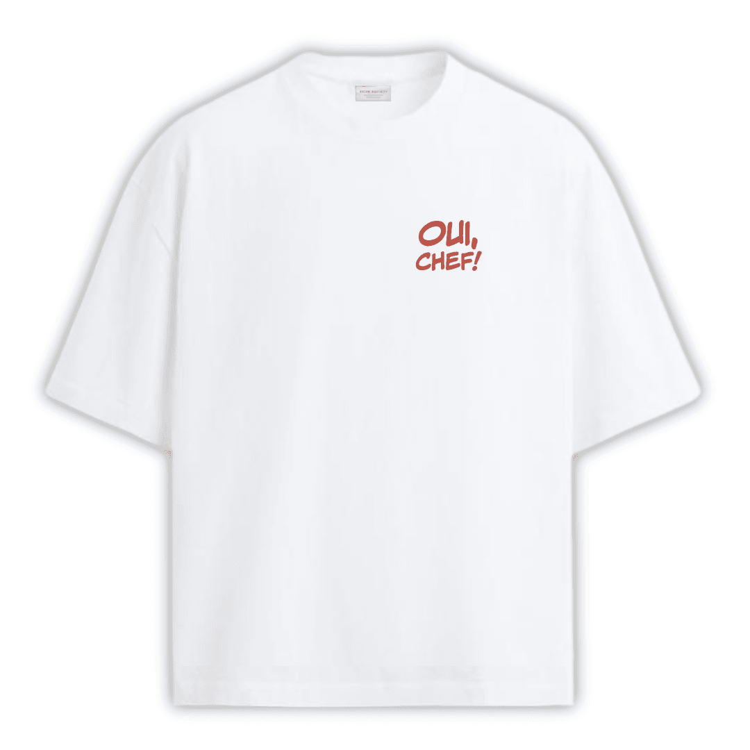 OUI CHEF Beyaz T-shirt