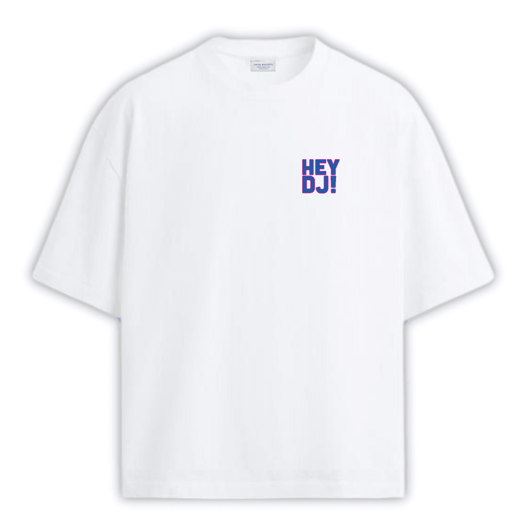 HEY DJ Beyaz T-shirt