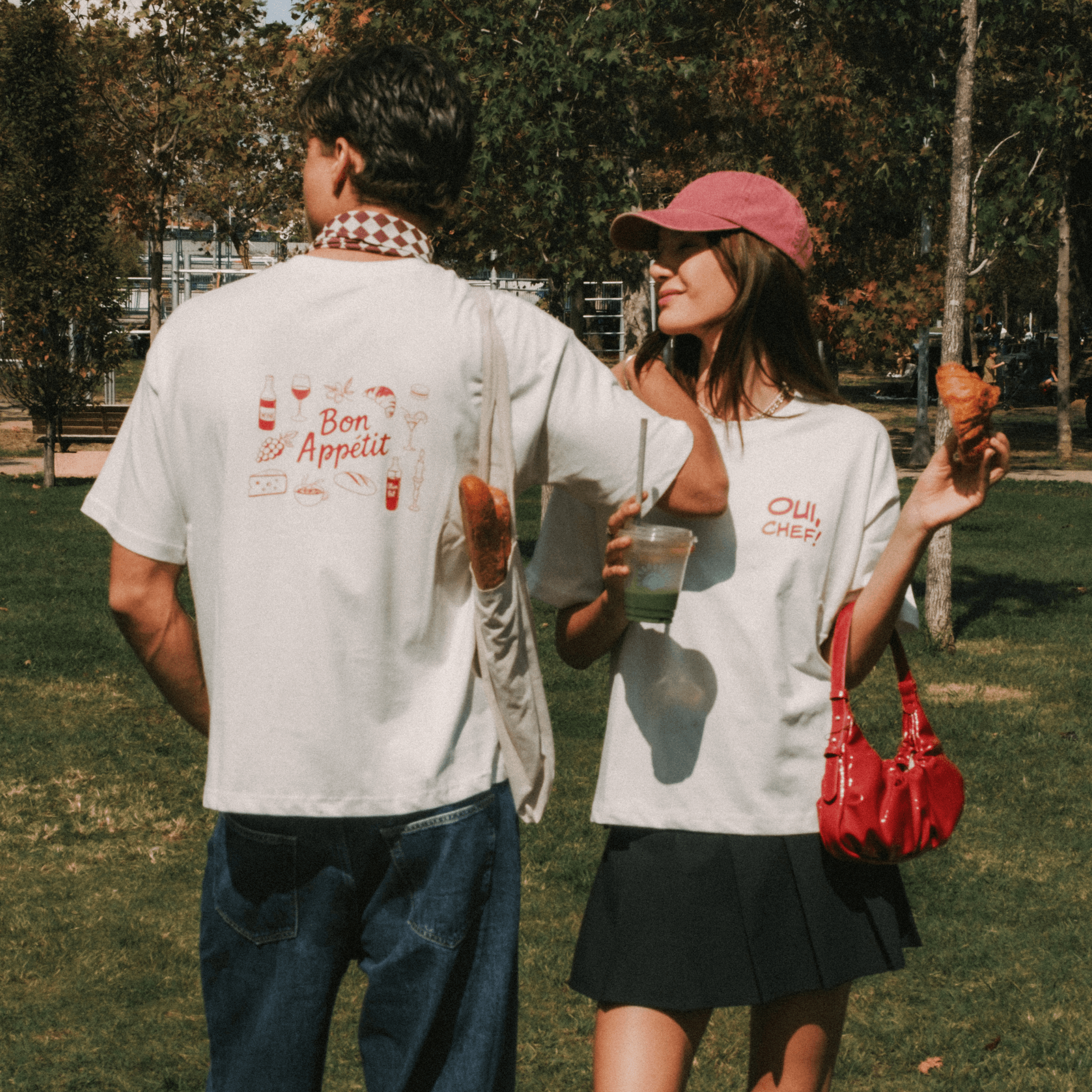 OUI CHEF Beyaz T-shirt