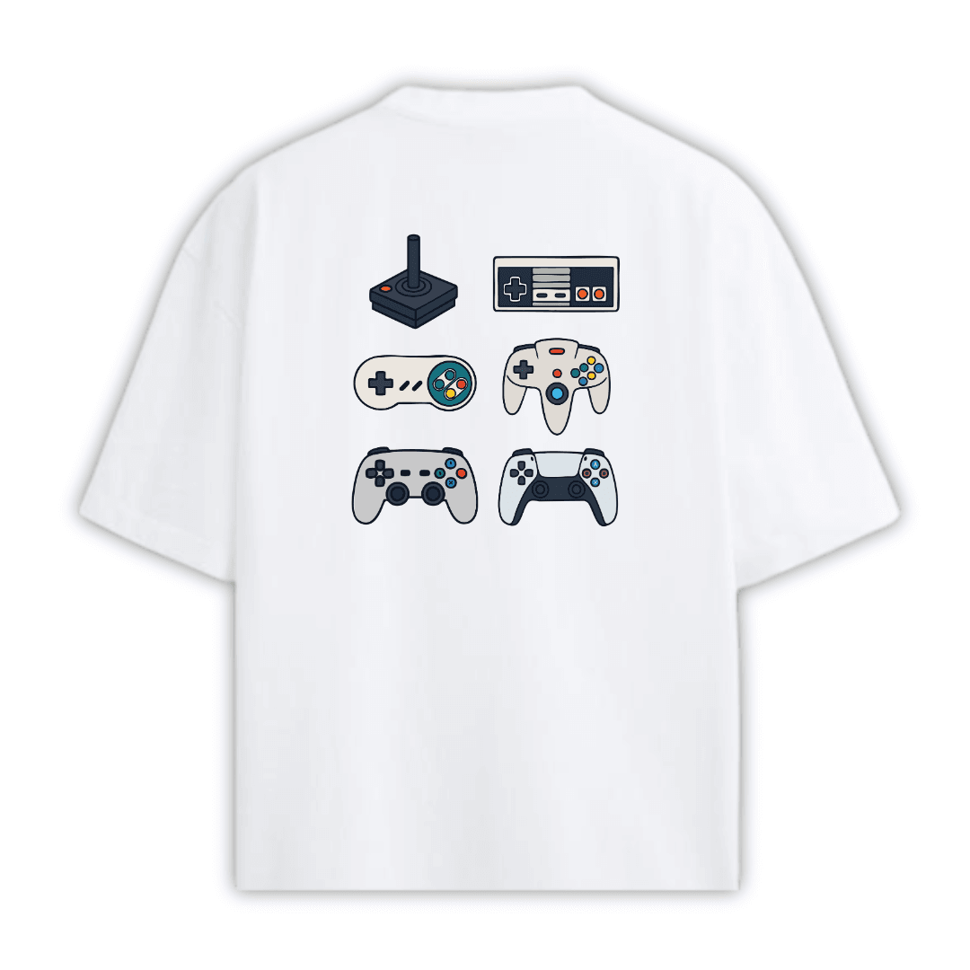 PRESS X TO PLAY Beyaz T-shirt