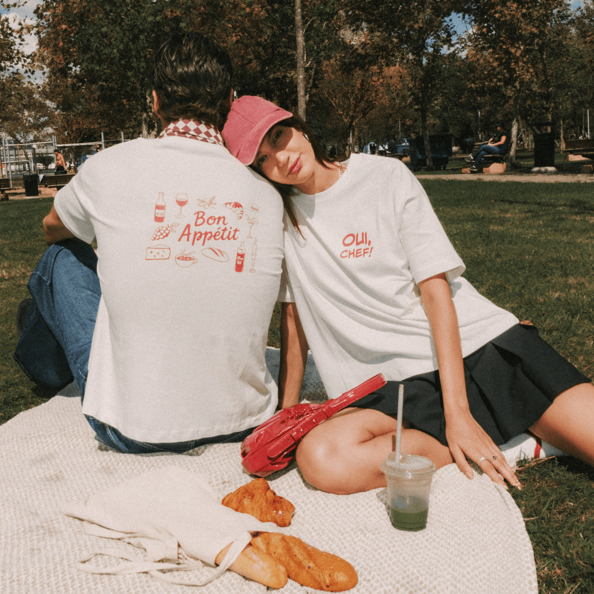 OUI CHEF Beyaz T-shirt