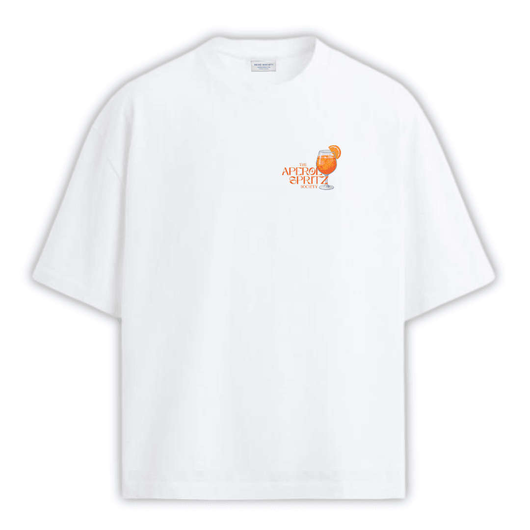 APEROL SOCIETY Beyaz T-shirt