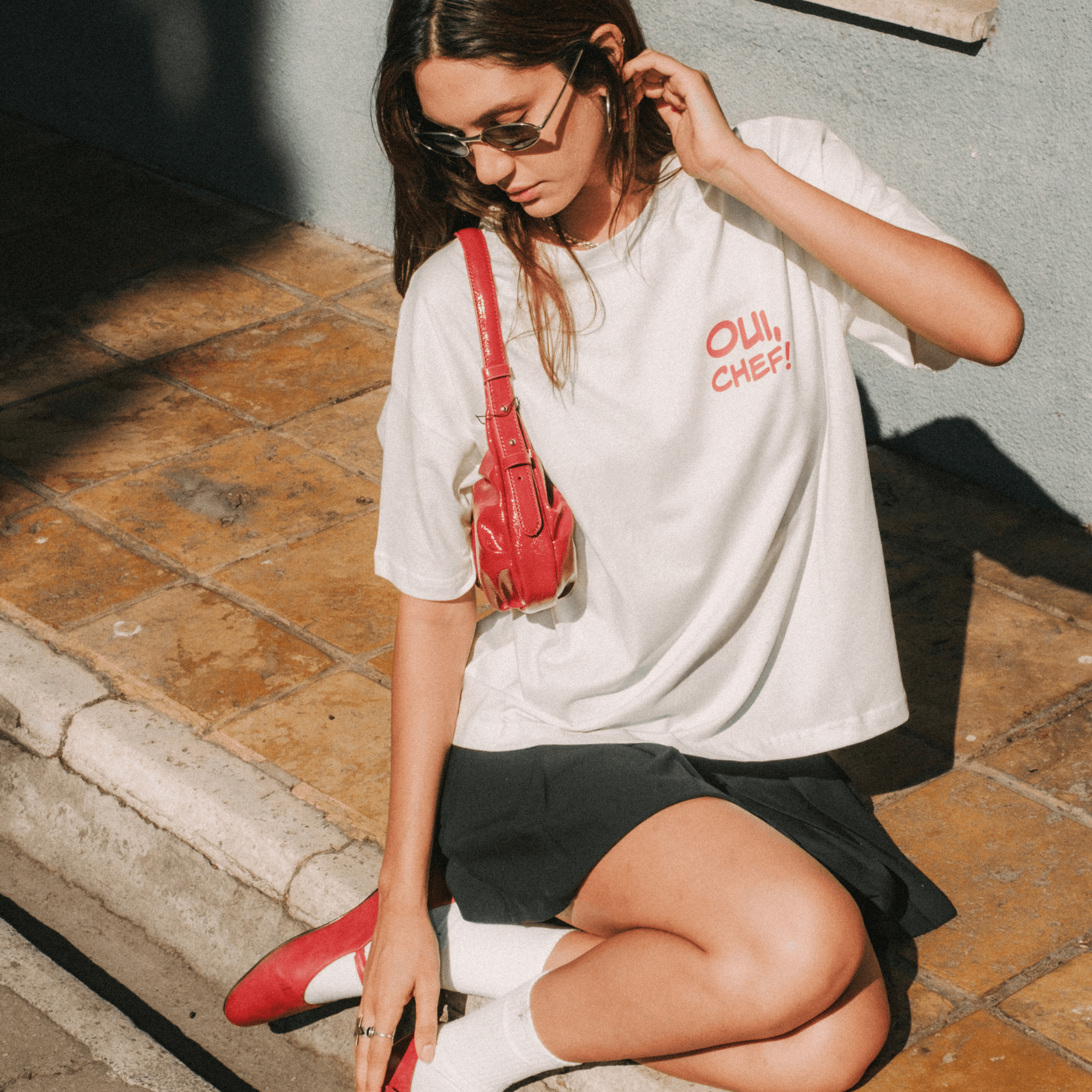 OUI CHEF Beyaz T-shirt