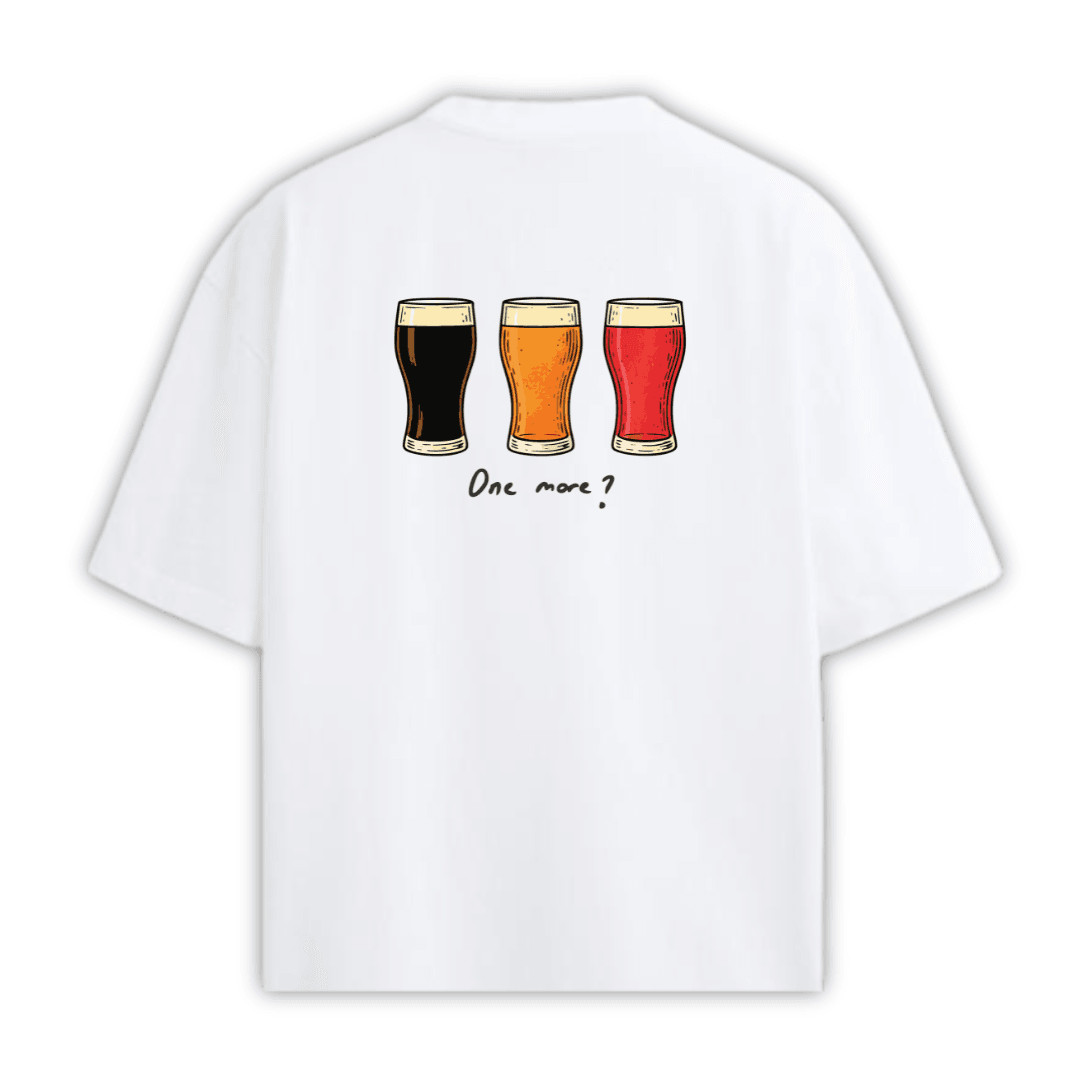 CHEERS MATE Beyaz T-shirt