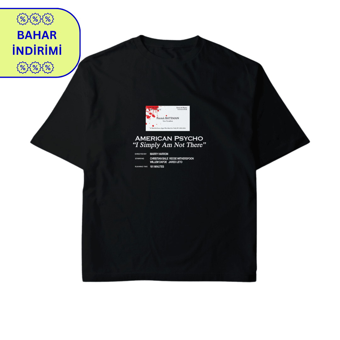 PSYCHO Siyah T-shirt