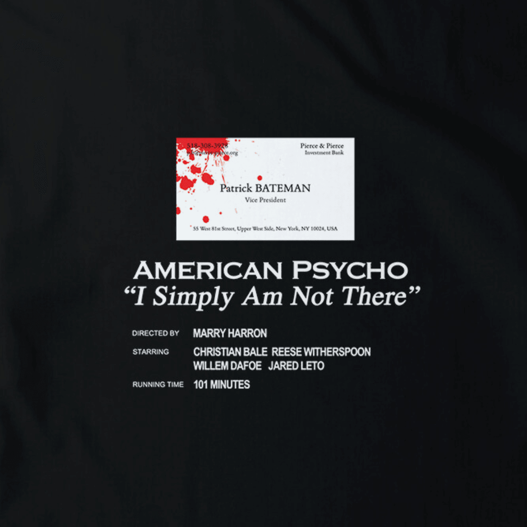 PSYCHO Siyah T-shirt