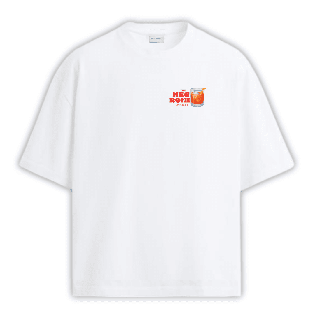 NEGRONI SOCIETY Beyaz T-shirt