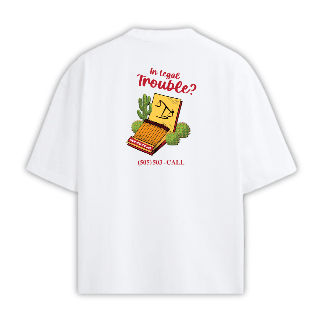LAWYER UP Beyaz T-shirt