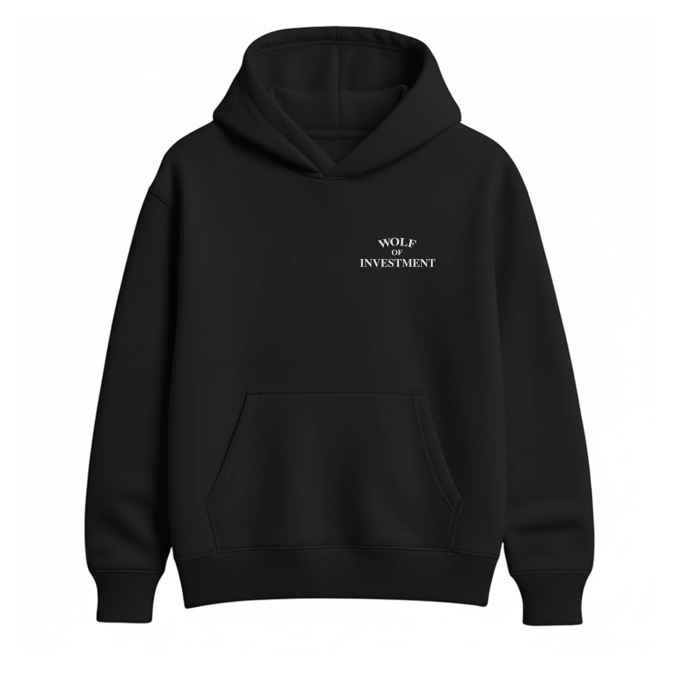 Wolf of Investment Siyah Hoodie - Seize Society