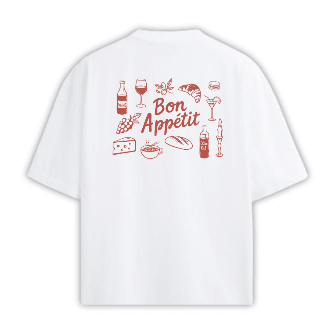 OUI CHEF Beyaz T-shirt