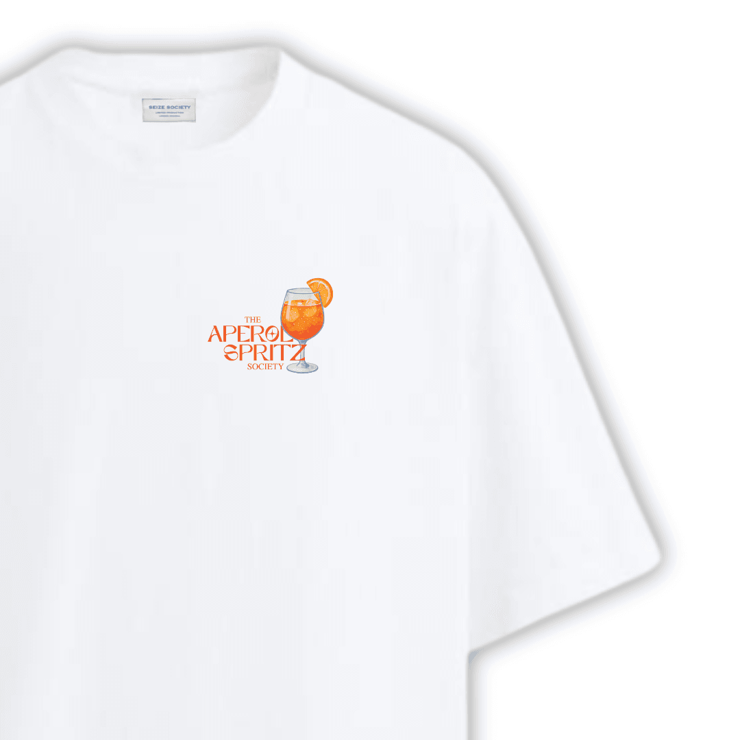 APEROL SOCIETY Beyaz T-shirt