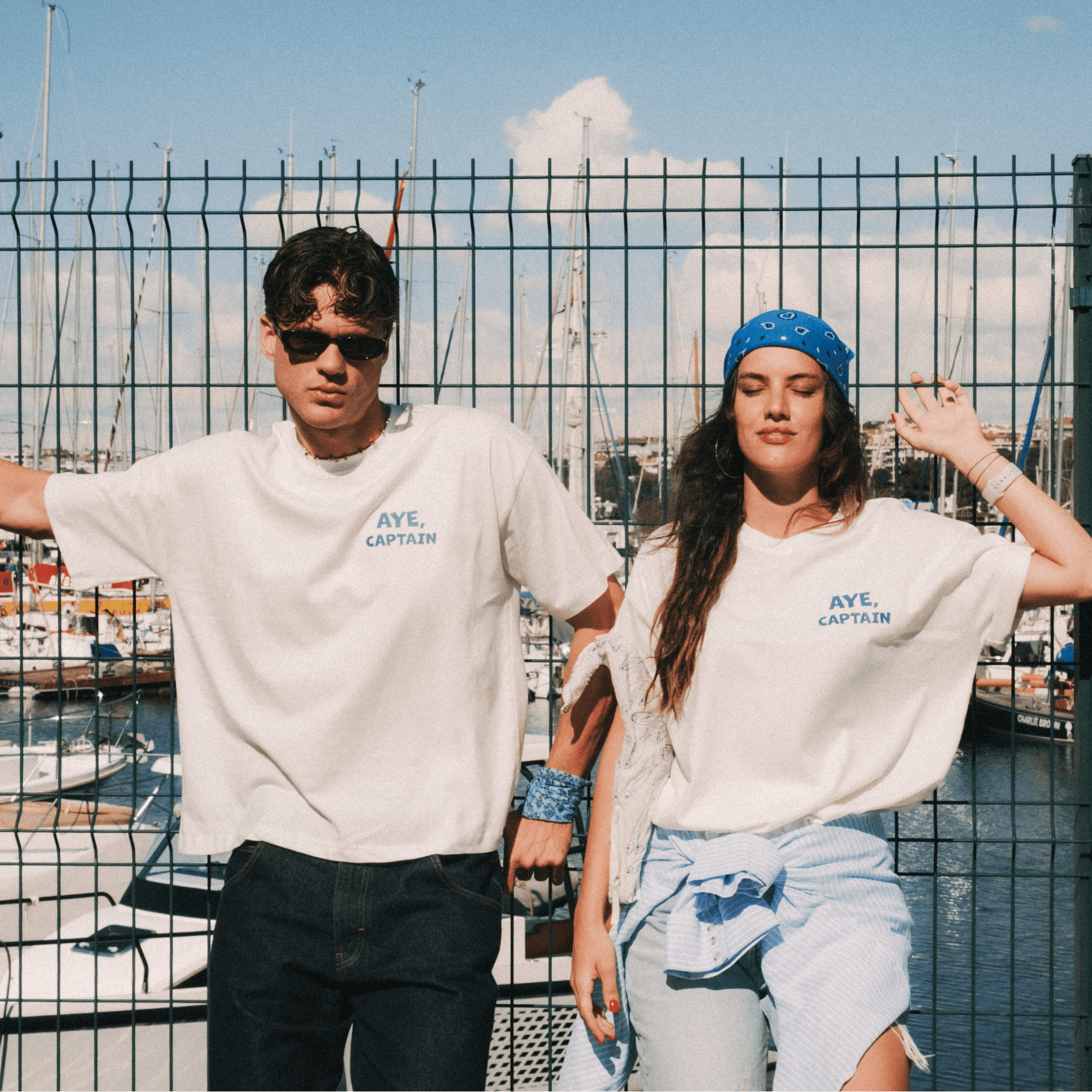 AYE CAPTAIN Beyaz T-shirt