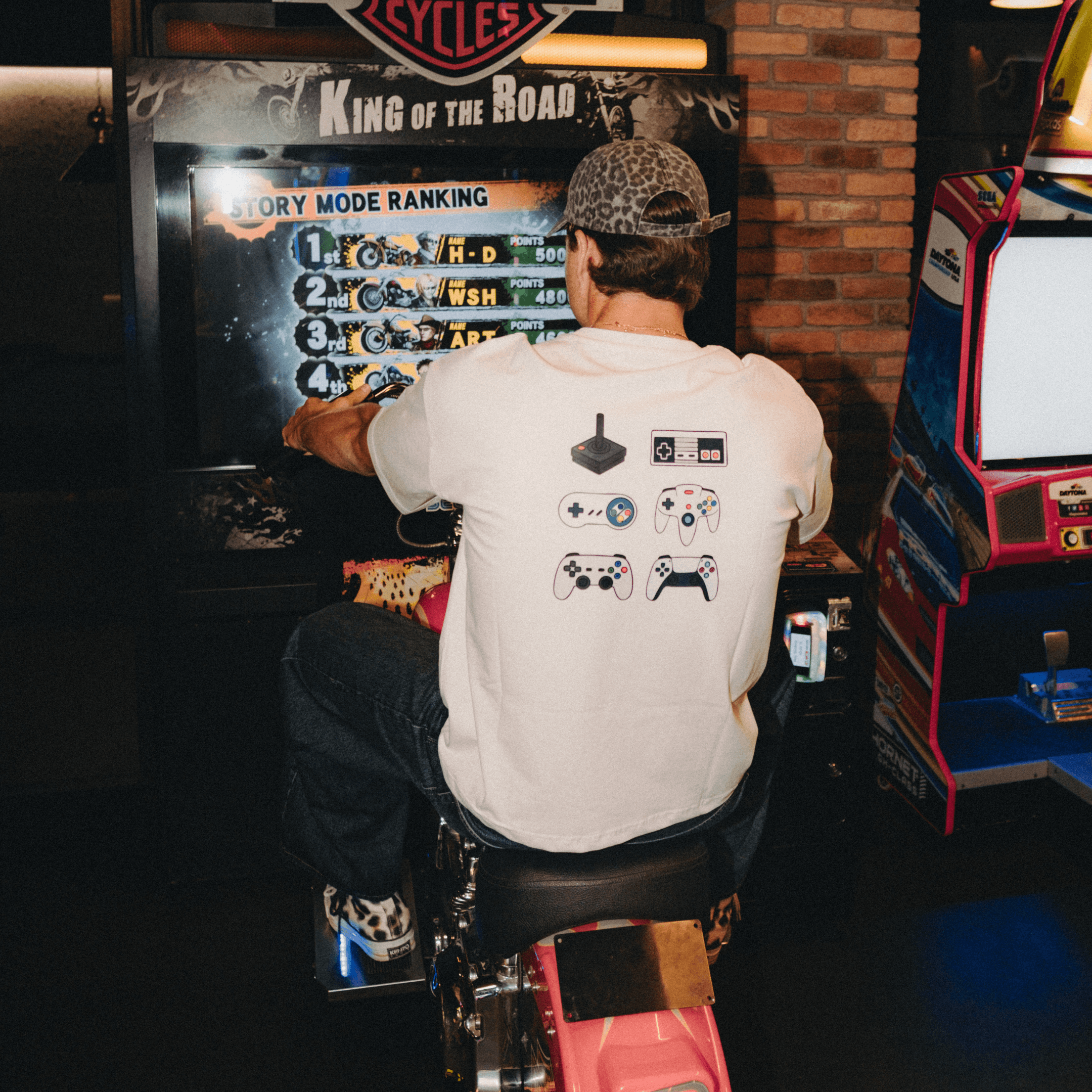 PRESS X TO PLAY Beyaz T-shirt