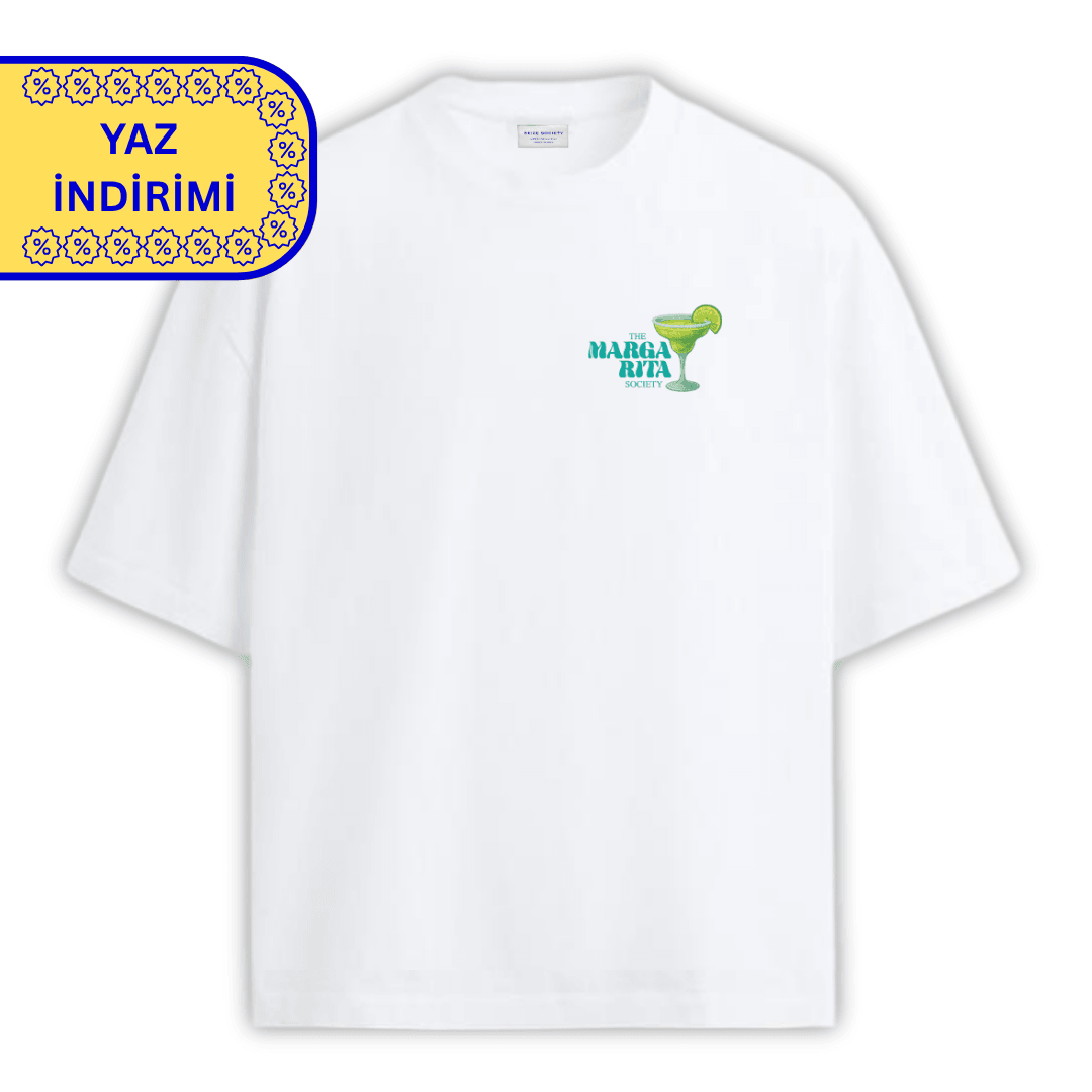 MARGARITA SOCIETY Beyaz T-shirt