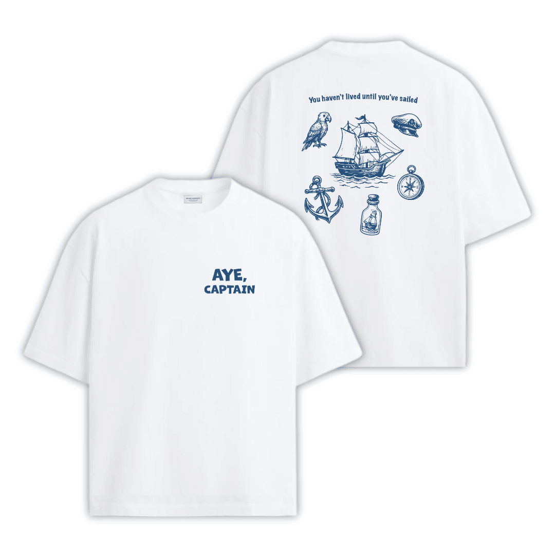 AYE CAPTAIN Beyaz T-shirt