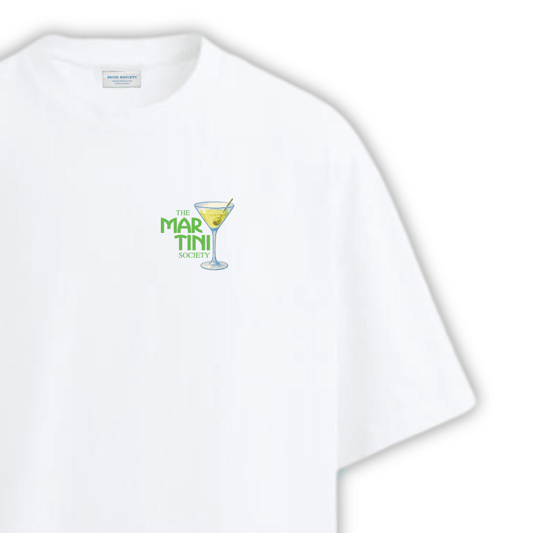 MARTINI SOCIETY Beyaz T-shirt