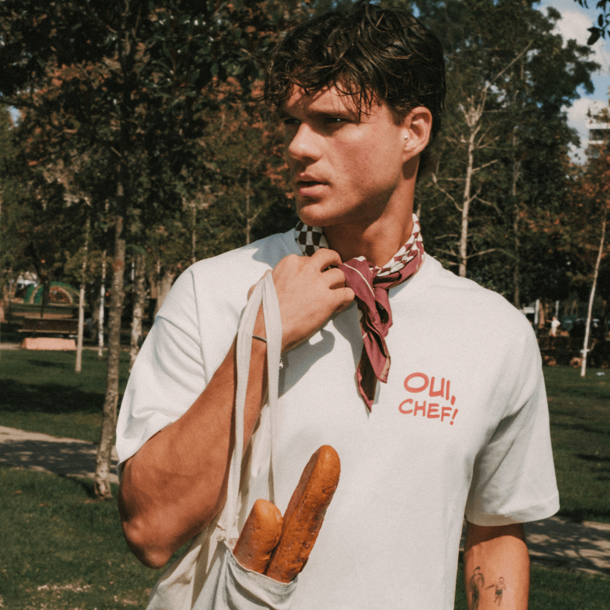 OUI CHEF Beyaz T-shirt
