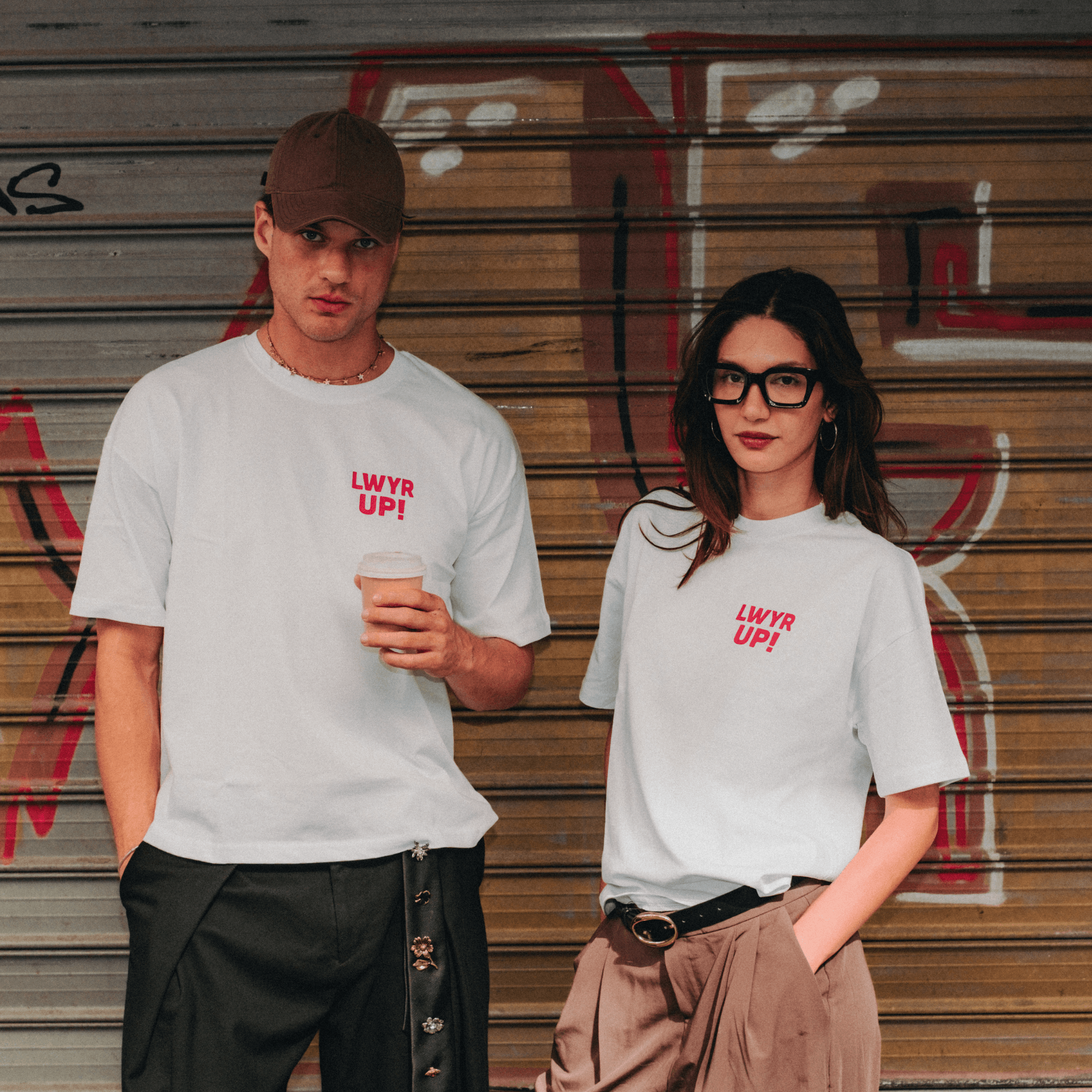 LAWYER UP Beyaz T-shirt