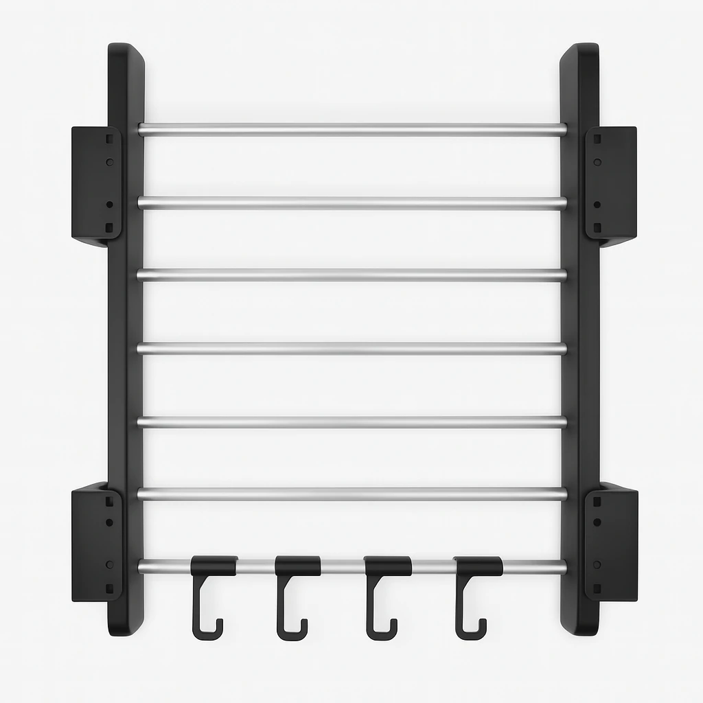 Evizmo Raylı Pantolonluk Askılığı - Teleskopik Dolap İçi Raylı Düzenleyici - Genişlik 75 cm x Derinlik 47 cm