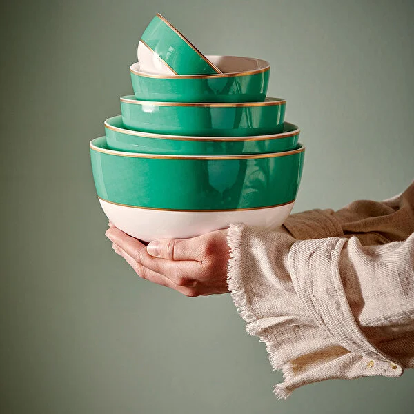 Yeşil Porselen Kase 18 Cm Chique Collection by Pip Studio