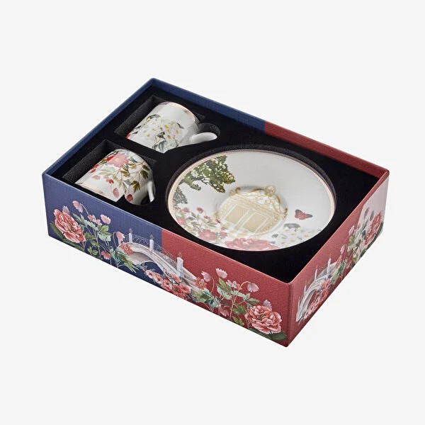 Beyaz Porselen Kahve Fincan Seti 90 Ml Butterfly Walley Collection by Chiara Alessi