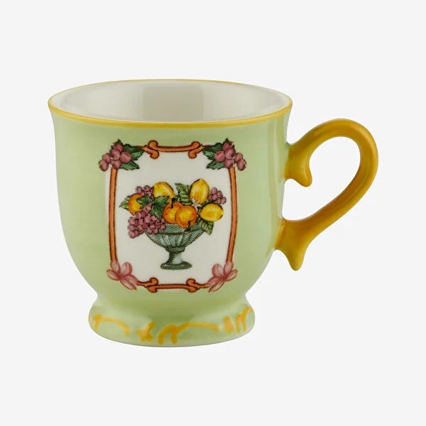Yeşil Seramik Kahve Fincan Seti 90 Ml Il Sogno Collection by Chiara Alessi