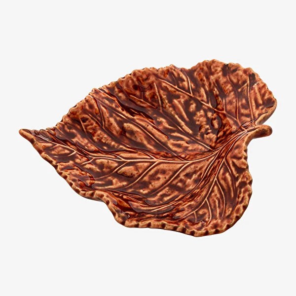 Turuncu Seramik Servis Tabağı 21 Cm Gudrun Collection by Bordallo Pinheiro