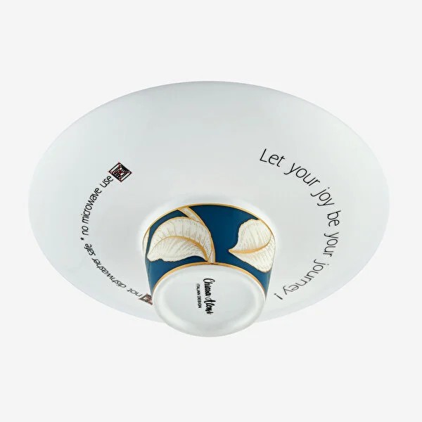 Mavi Porselen Kahve Fincan Seti 100 Ml Ravello Collection by Chiara Alessi