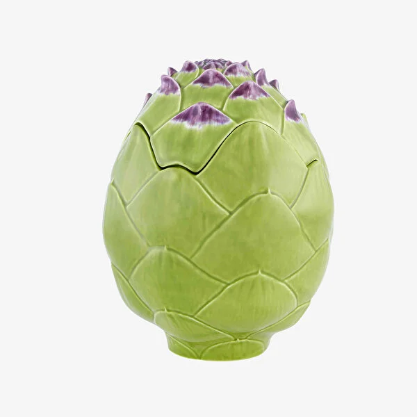 Yeşil Seramik Saklama Kabı 25 Cm Artichoke Collection by Bordallo Pinheiro
