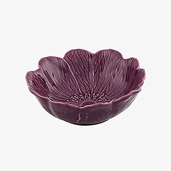 Mor Seramik Servis Kasesi 17 Cm Flora Collection by Bordallo Pinheiro