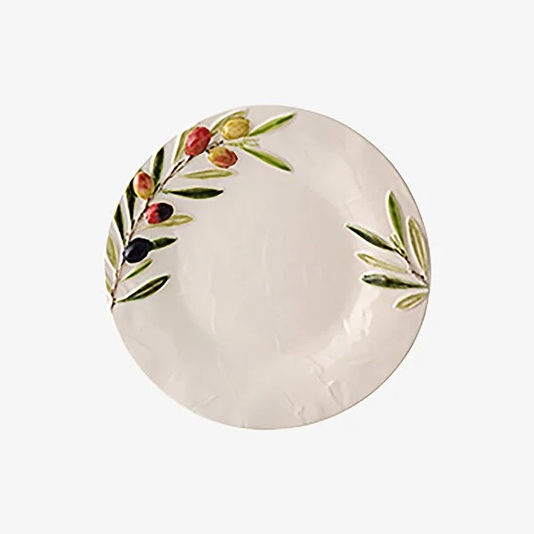 Beyaz Seramik Kahvaltı Tabağı 22,5 Cm Olival Collection by Bordallo Pinheiro