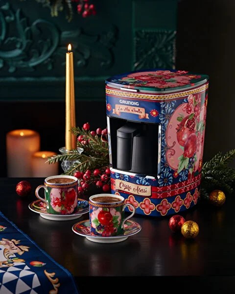 Mavi Yeşil Porselen Kahve Fincan Seti 120 Ml Capri Collection by Chiara Alessi
