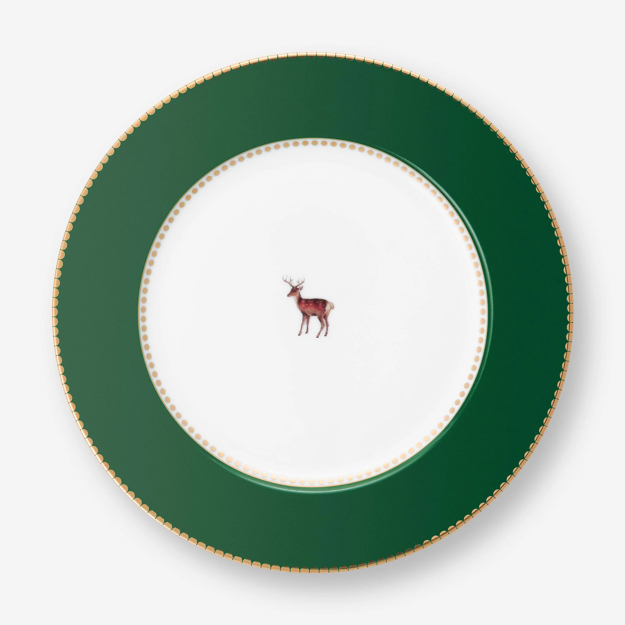 Yeşil Porselen Kahvaltı Tabağı 21 Cm Love Birds Collection by Pip Studio