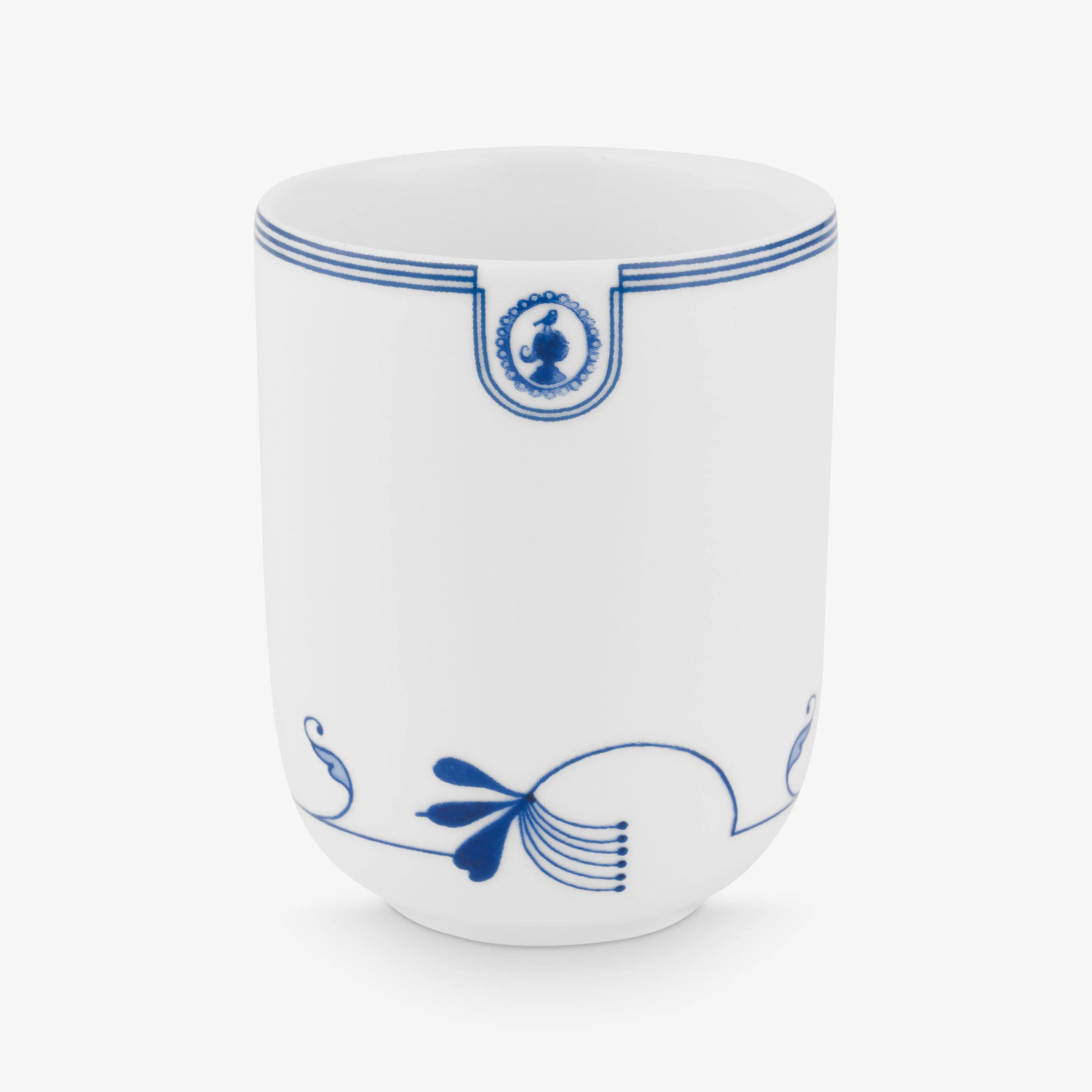 Beyaz Porselen Latte Bardağı 250 Ml Blue Bird Collection by Pip Studio