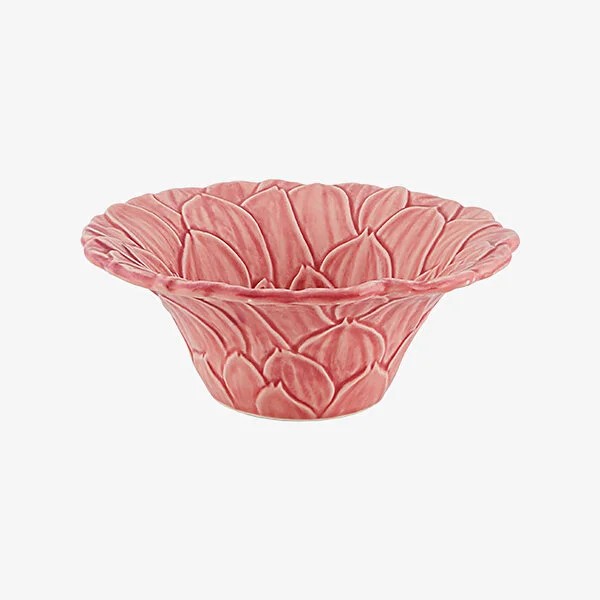 Pembe Seramik Servis Kasesi 16 Cm Maria Flor Collection by Bordallo Pinheiro