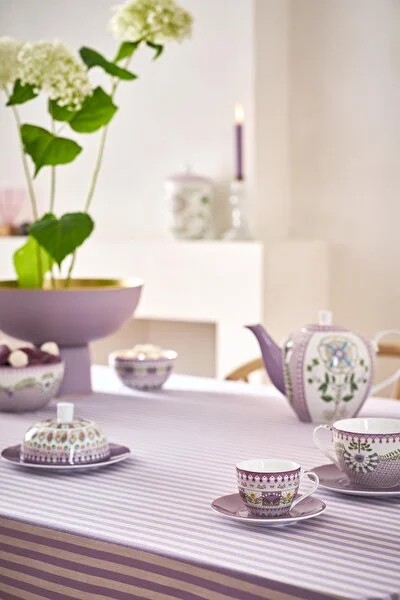 Mor Porselen Kahve Fincan Seti 120 Ml Lily & Lotus Collection by Pip Studio
