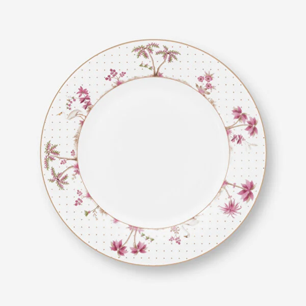 Beyaz Porselen Yemek Tabağı 26,5 Cm Jolie Collection by Pip Studio