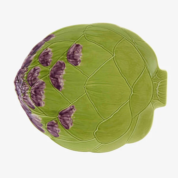 Yeşil Seramik Servis Tabağı 41 Cm Artichoke Collection by Bordallo Pinheiro