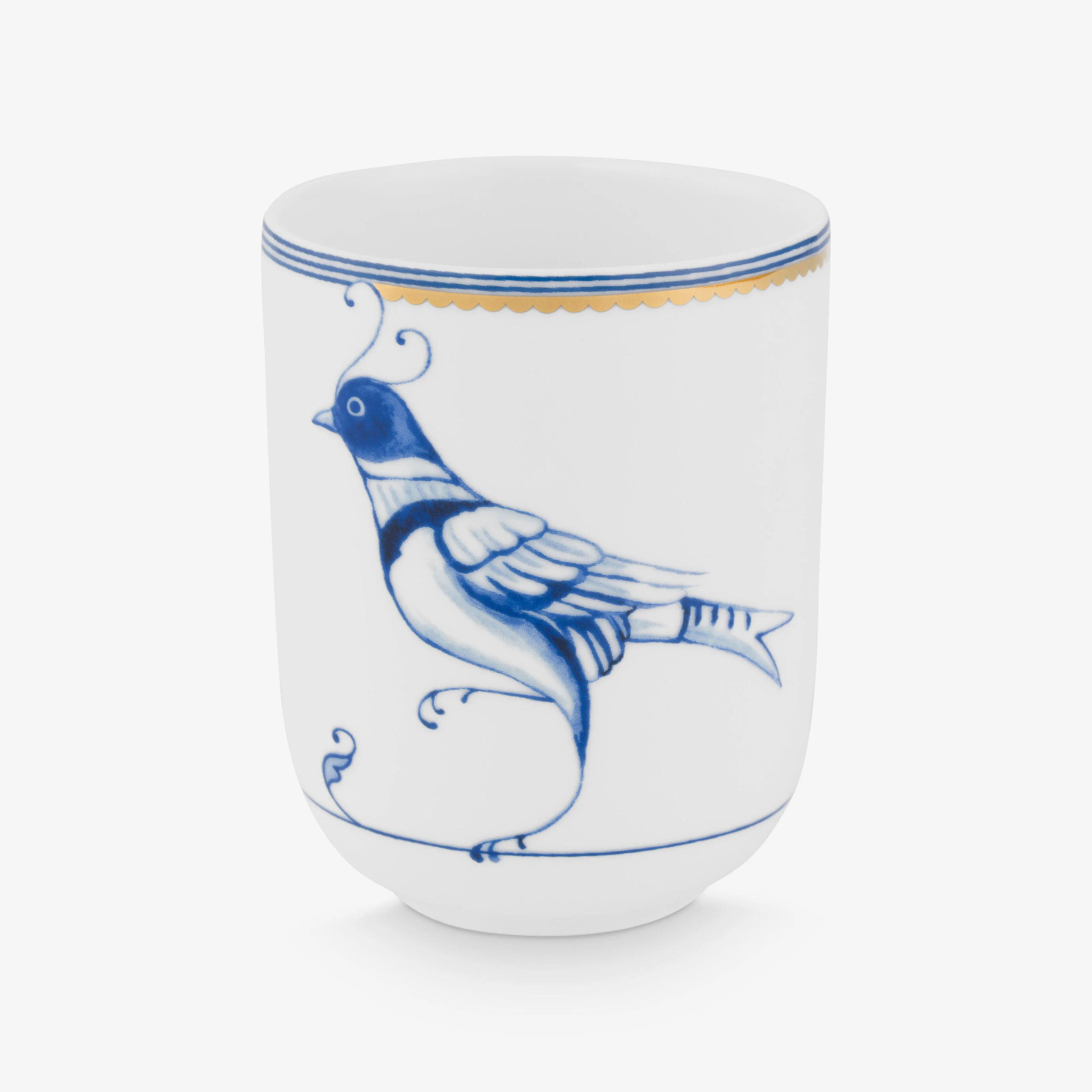 Beyaz Porselen Latte Bardağı 250 Ml Blue Bird Collection by Pip Studio